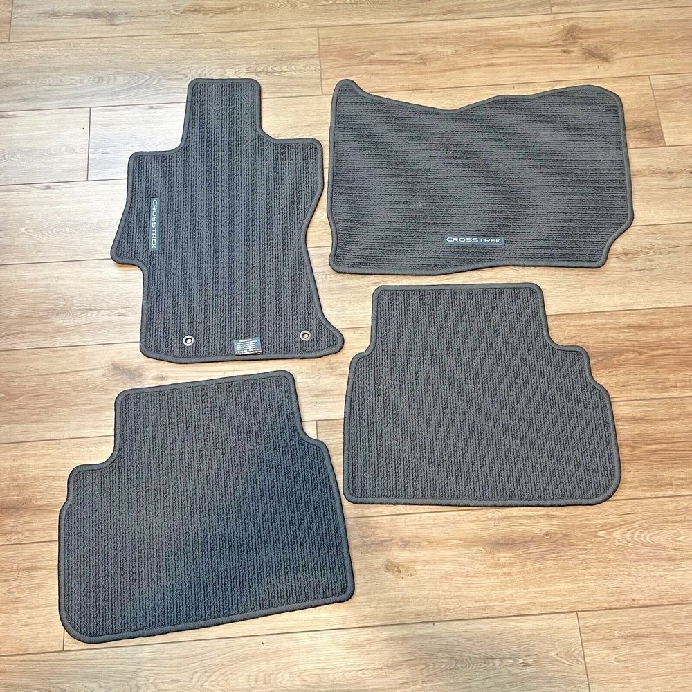 Subaru Crosstrek Black Interior Front Rear Carpet Floor Mats 4 Piece J5018FL020
